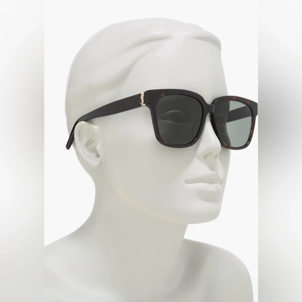 Saint Laurent YSL Women’s Square Frame Sunglasses 55mm NEW